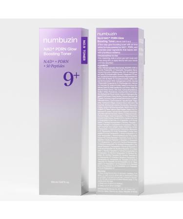 numbuzin No.9 NAD+ PDRN Glow Boosting Toner Hydrating & Firming Toner for Wrinkles Fine Lines & Dull Skin Peptides & Salmon PDRN for Radiance Korean Skincare 5.07 fl oz - Buy Online on GoSupps.com