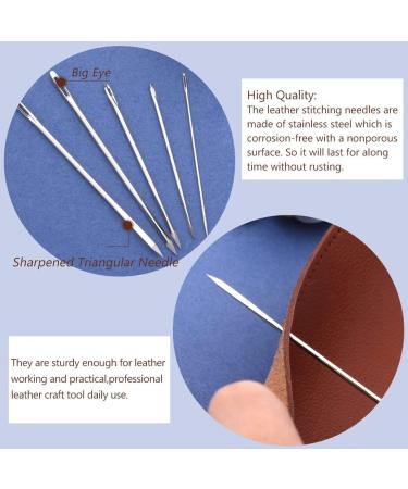 BUTUZE 4mm Leather Hole Punch Pliers Set for DIY Projects - Silent Handheld Tool with Rhombus Teeth, 2 Teeth, Needles, and Waxed Thread in Red - Buy Online on GoSupps.com