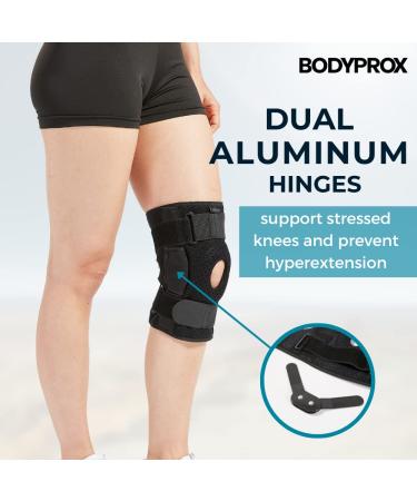 Hinged Knee Brace for Men and Women - Support for Swollen ACL, Tendon, Ligament, and Meniscus Injuries (Small) - Buy Online on GoSupps.com