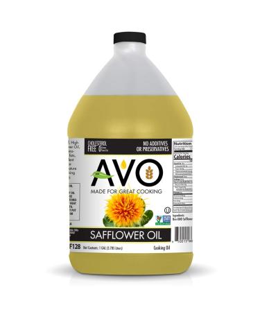 AVO Naturally Processed NON-GMO High Oleic Safflower Oil, 1 Gallon
