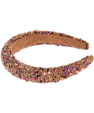 scicent Hair Bands for Women Wide Alice Bands Rhinestone Headbands Glitter Padded Hair Accessories Crystal Embellished Hairband Elastic Head Bands Adult Women Gold Colorful - 16620 - Buy Online on GoSupps.com