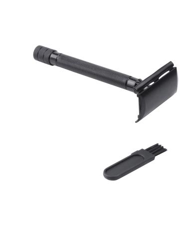 Safety Razor - Long Double Edge Classic Manual Shaver in Black | International Shipping Available - Buy Online on GoSupps.com