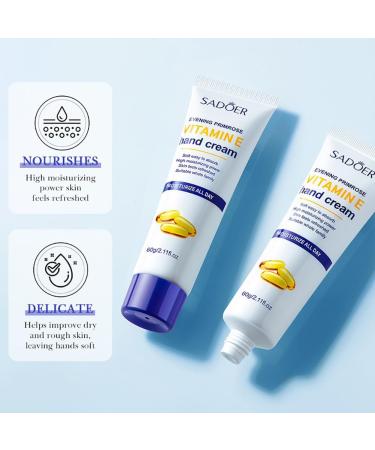 BakerMiche 60g x 3 Pcs AntiCracked Hand Cream for Dry Hands and Feet Moisturizing Formula Hand Cream Deep Moisturizing and Nourishing Hand Cream Travel Size Hand Cream Set Vitamin E - Buy Online on GoSupps.com