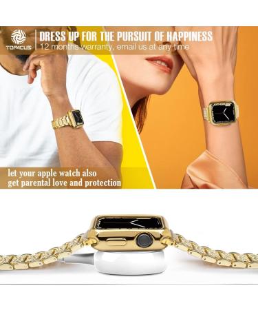 top4cus 40mm Cover Environmental Soft Flexible TPU Anti-Scratch Lightweight Protective 40mm Iwatch Case Compatible with Apple Watch Series 7 Series 6/SE/5/4 Series 3/2/1 - Gold Gold 40mm - Buy Online on GoSupps.com