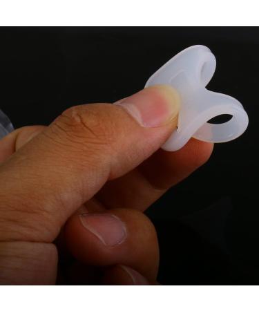 Pack of 10 Baby Pacifier Holders | Soft Silicone Clip with Ring Buttons - White - Buy Online on GoSupps.com