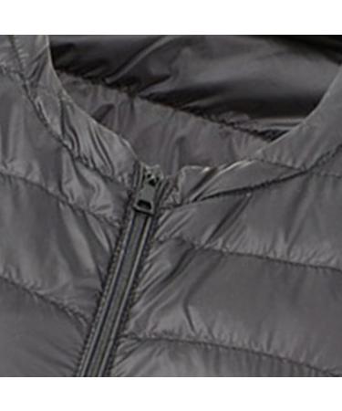 oelaio Womens Puffer Vest Stand Collar Zip Up Sleeveless Quilted Jackets Plus Size Lightweight Slim Fit Gilet Coat Pocket Black - Buy Online on GoSupps.com