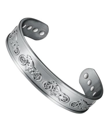 Magnetic therapy arthritis bracelet made of pure copper for men effectively relieves arthritis and carpal tunnel pain.Magnetic field therapy has a slight influence on lymphatic drainage (M - Buy Online on GoSupps.com