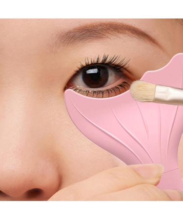 Mascara Shield | Silicone Eye Makeup Aid with Eyelash Comb | Mascara Shield Suitable for All Face Shapes for Women Girl for Working Travelling and Pink - Buy Online on GoSupps.com