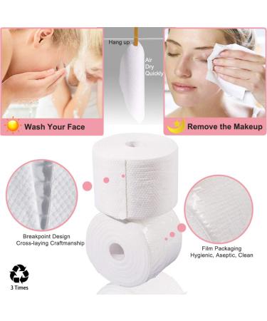 Amisley Disposable Face Towel | Ultra Soft Washcloths | 70Pcs Unscented Baby Dry Wipes | Multi-Use Makeup Remover & Cleansing Towelettes | Dust-Proof Bag | 60 Count - 1 Pack - Buy Online on GoSupps.com