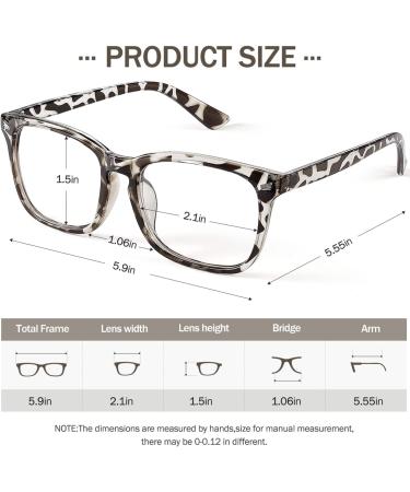 Vvdqella Anti-Blue Light Reading Glasses for Women - Ultra-Light Vintage Frame 1.50x Magnification Computer Glasses Stylish Blue Light Blocking Aid - Buy Online on GoSupps.com