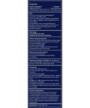 Fast Acting Gel Wart Remover | Freeze Off Ointment for Genital Common Plantar Warts & More - Effective Wart Removal Solution - Buy Online on GoSupps.com