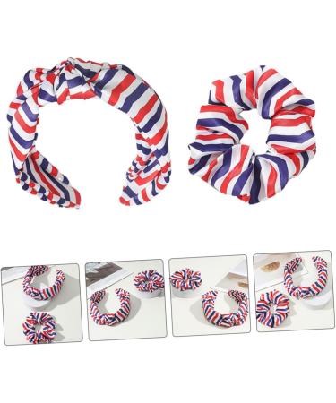 FRCOLOR 1 Set American Flag Headband Bow Headband Wide Headbands for Women Head Band Us Flag Hair Scrunchies Women Hair Accessories Patriotic Decor Scrunchie Women's Satin Fashion Scarf - Buy Online on GoSupps.com