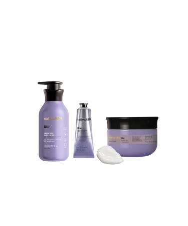 Nativa SPA Body Smoothing Lilac Bundle: Body Lotion, Whipped Body Oil & Hand Cream, with Nourishing Quinoa Oil + Bioretinol (x3)