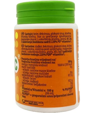 Cedevita Multivitamin Healthy and Sweet Sweets with 9 Vital Vitamins in Orange Pot Flavour - A Bag of Vitamins Immune System Booster - 15 Sweets 58.5 g - Buy Online on GoSupps.com
