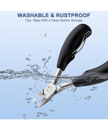 Professional Toenail Clippers for Thick & Ingrown Toenails | Stainless Steel Nail Treatment Tool for Men Women & Seniors - Best Pedicure Tool - Buy Online on GoSupps.com