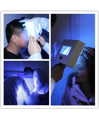 KTROK Woods Lamp Skin Analyzer Black Light Detector with Light Blocking Hood Facial Care Skin for Analyzing Skin Vitiligo Detect Dog Cat Ringworm Detect Moldy Detect - Buy Online on GoSupps.com