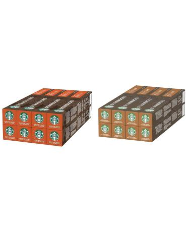 Starbucks Breakfast Blend By Nespresso medium roasting coffee capsules 8 x 10 (80 capsules) & house blend by Nespresso medium roasting coffee capsules 8 x 10 (80 capsules) 10 pieces (8 Pack) Breakfast blend bundle with coffee capsules