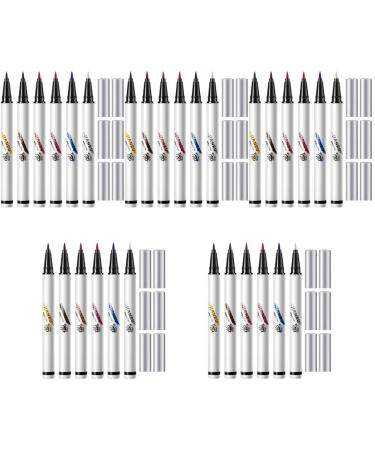 Healvian 30 Pcs Liquid Eyeliner Pencil Matte Liquid Eyeliner Ultra-fine Felt-tip Eyeliner Makeup Supplies Abs