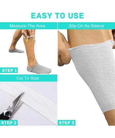 Buy Elasticated Tubular Bandage - Washable Support for Small Limbs Wrist & Elbow | 5CM X 5M - Best Sprain Relief - Buy Online on GoSupps.com