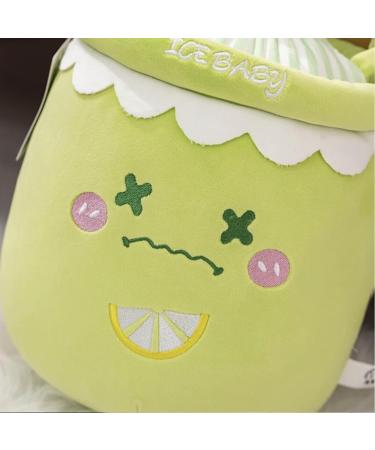 GagaLu Cute juice bubble tea blueberry lemon grape peach milk tea drink bottle pillow decoration sofa birthday 22cm 1 - Buy Online on GoSupps.com