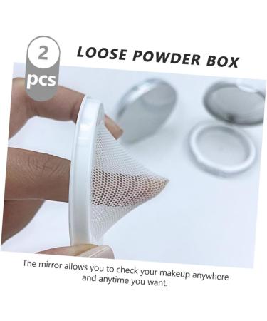 OHPHCALL Flour Holder 2PCS Box Powder box body powder loose face powder container Lovely Powder Cases Briquetting Miss Foundation Compact Case - Buy Online on GoSupps.com