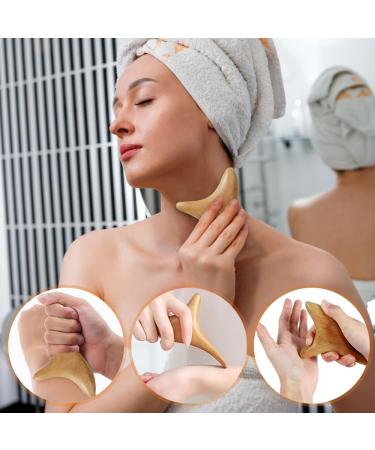 Riisoyu Wood Massage Roller Set - Fascia Trigger Point Relief Tool for Back Legs Neck & Muscle Relaxation - Buy Online on GoSupps.com