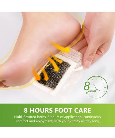 20 Pcs Ginger Foot Pads for Pain Relief with Wormwood, Ginger, and Bamboo Charcoal - Buy Online on GoSupps.com