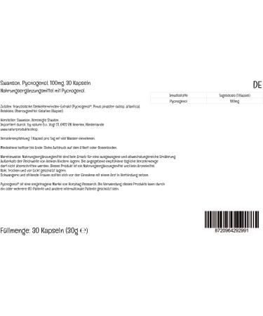 Swanson Pycnogenol 100mg High Dose Pine Bark Extract 60 Capsules - Lab-Tested, Non-GMO, Soy & Gluten Free - Buy Online on GoSupps.com