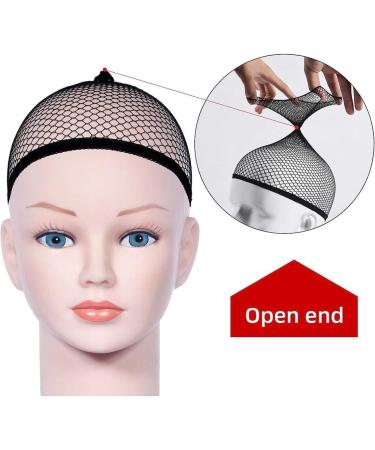URAQT Wig Caps - 8 Pcs Stretchy Nylon Stocking Caps for Women Men - Breathable Wig Net Cap for Long Short Hair - 4 Mesh Black+4 Beige - Buy Online on GoSupps.com