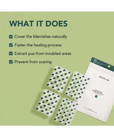 SKIN&LAB Clean & Easy Blemish Spot Patch | Korean Hydrocolloid Pimple Treatment (162 Count) | Acne Blemish Relief in 10mm & 12mm | Cruelty-Free Made in Korea - Buy Online on GoSupps.com