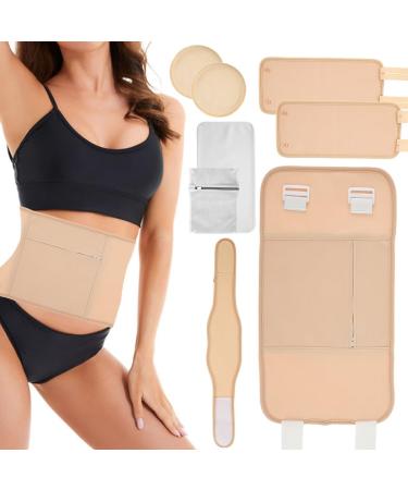 Abizarch 6Pcs Waist Neck Oil Pack Set with Chest Pads Washable Reusable Knee Essential Oil Wrap Mess-Free Oil Pack Wrap with Adjustable Straps Soft Comfortable Oil Pack for Chest Waist Neck ZHAZHAMO Style one Khaki - Buy Online on GoSupps.com