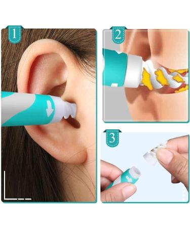 ARTISTORE Ear Wax Remover Kit - Upgraded Soft Silicone Spiral Cleaner with 16 Replacement Heads for Safe Earwax Removal - Q-tip Alternative for Adults & Kids - Green - Buy Online on GoSupps.com