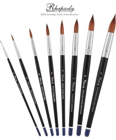 Creative Mark Rhapsody Kolinsky Sable Watercolor Paint Brush - Round 0 # 0 | Professional Quality for Watercolor, Gouache, Inks, and Fluid Medias - Buy Online on GoSupps.com