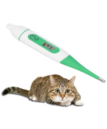 Duokon Electronic Veterinary Thermometer Waterproof Digital Animal Thermometer for Cattle Sheep Horses with LCD Display