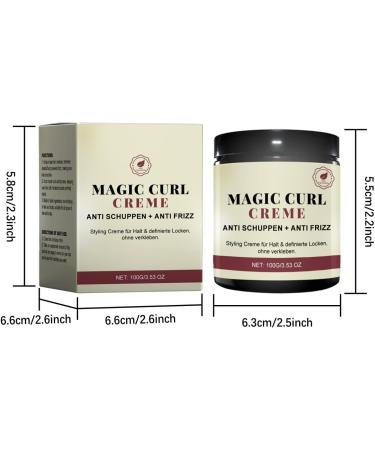 Curly Hair Cream Magic Curl Cream Styling Curl Cream Hair Pomade for Men Natural Shea Oil Thick Curl Hair Product for Moisturizing Repairing - Buy Online on GoSupps.com