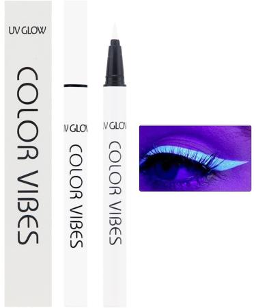 Neon Eyeliner Matte Colored Eyeliners Waterproof Smudge-Proof 8 Colors - Glow in The Dark Eyeliner for Halloween Eye Face Body Paint Makeup Shakven White 1 count (Pack of 1) - Buy Online on GoSupps.com