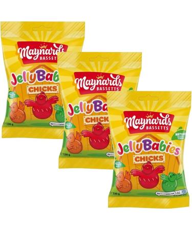 Maynards Bassetts Jelly Babies Chicks Bag 03 x 130g | Easter Gift packs - Buy Online on GoSupps.com