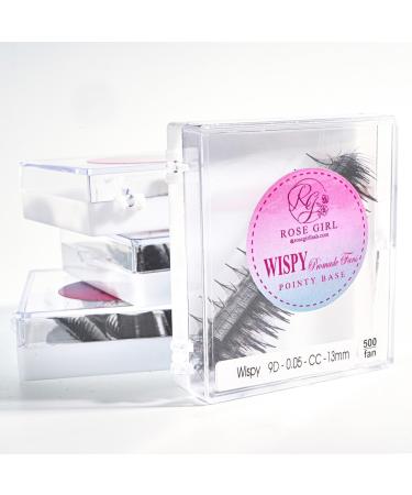 Ultra Wispy Individual Lashes | 5D/7D/9D Volume Extensions | Handmade Fake Eyelashes | Natural Look | C CC D Curl 0.05-0.07mm | 9-16mm Length - 9D 0.05 CC 11mm - Buy Online on GoSupps.com