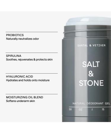Salt & Stone Sensitive Skin Gel Deodorant + Body Lotion | Santal & Vetiver - Buy Online on GoSupps.com