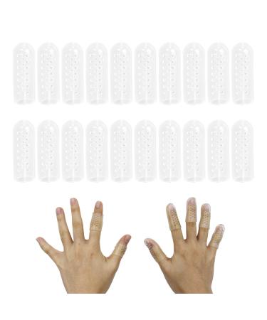 VPB 20 pieces of breathable fingertip protection finger protection silicone gel fingering finger protectors fingertips relieves pain due to grating and irritation finger protection in the event of injury