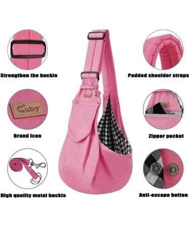 Buy Cuby Dog Carrier Pocket Adjustable Sling for Small & Medium Dogs Cat Pocket with Kifcos Shoulder Strap Safety Belt for Walks - Stylish & Functional - Buy Online on GoSupps.com