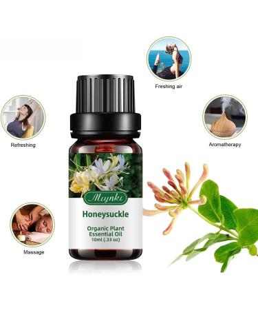 Organic Honeysuckle Essential Oil - 100% Pure for Diffuser, Massage & Hair Care - 10ml - Buy Online on GoSupps.com