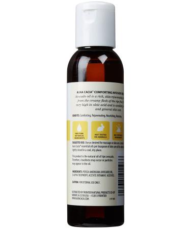 Aura Cacia Comforting Avocado Skin Care Oil - 4 fl oz (118 ml) | Natural Moisturizer - Buy Online on GoSupps.com