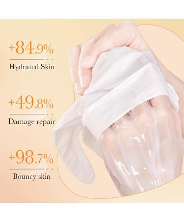 Shantou Youjia 5 pieces of hand care for dry aging cracked hands for women and men peeling hand masks with vitamin C peeling hand masks nourishing and soothing hand care rejuvenating - Buy Online on GoSupps.com