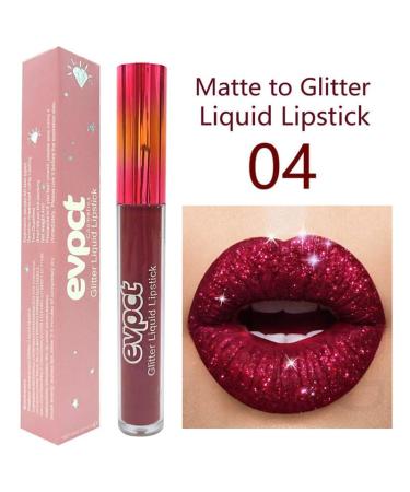 Diamond Glitter Matte Lipstick Set 3 Long Lasting Waterproof Liquid Lipsticks for Women | Best Gift Set for Shining Lips - Buy Online on GoSupps.com