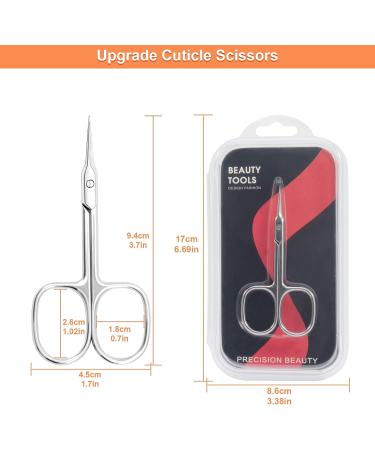 CGBE Extra Fine Curved Blade Cuticle Scissors - Professional Manicure Tool for Cuticle Care, Eyebrows, Eyelashes, and Dry Skin - Super Slim Design with Precise Pointed Tip - Buy Online on GoSupps.com