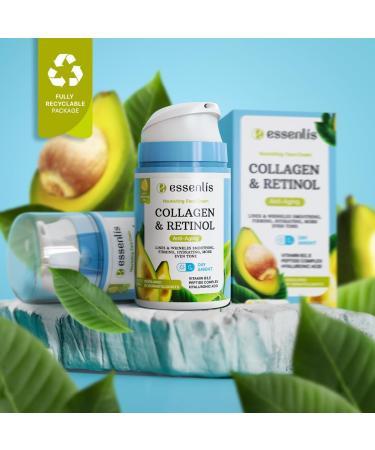 Face Moisturizer Collagen Cream Anti Aging Face Cream with Retinol Hyaluronic Acid Vitamin B Day & Night Anti-Wrinkle Moisturizing Cream for Women & Men 1.7 Fl Oz - Buy Online on GoSupps.com