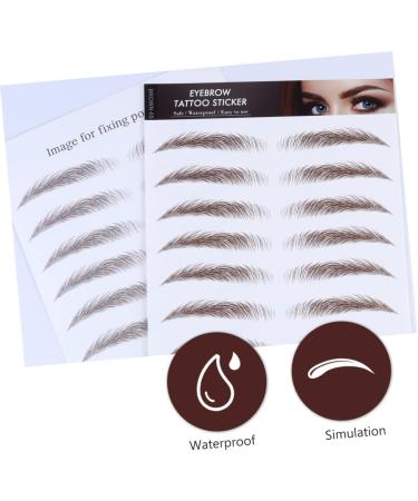 Beavorty 16 Pcs Eyebrow Stickers Authentic Eyebrows Stickers False Artificial Eyebrow 6d Tool Semi-permanent - Buy Online on GoSupps.com