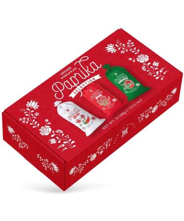 Hungarian Paprika Powder Gift Set (3 x 100g) Imported from Kalocsa Hungary Sweet Spicy and Smoked Paprika - Buy Online on GoSupps.com