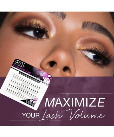 Ardell Double Up Individual Knot Medium Black False Eyelashes - 4 Pack - Buy Online on GoSupps.com